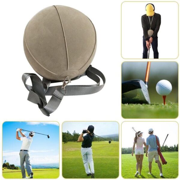 Smart Inflatable Golf Swing Trainer | Arm Position & Swing Control Training Aid (Wisdom Ball)
